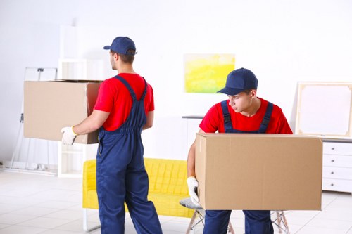 Removal van loaded for a Surrey home move