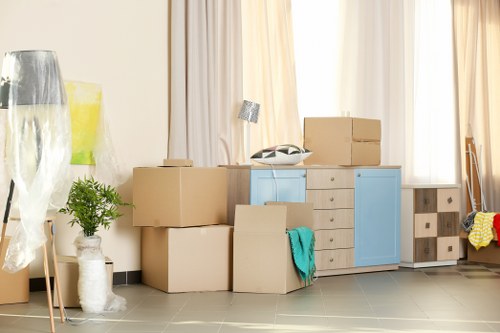 Removals van prepared for a house move in Surrey
