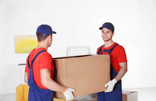 Student removals van helping with a move in Surrey near residential accommodation
