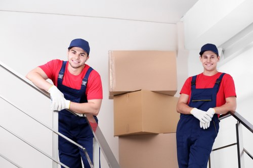 Packing and labeling office items for relocation