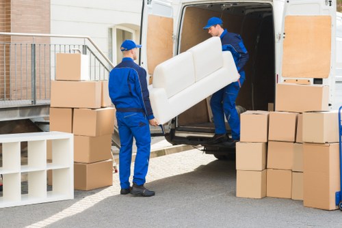 Careful loading for student removals from a flat or shared house in Surrey
