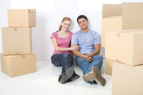 Commercial removals transport vehicle in Surrey