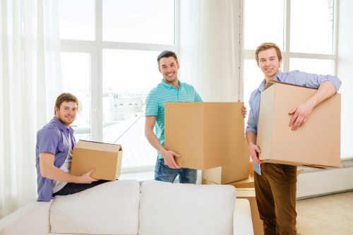 Preparing furniture and boxes for storage in Surrey